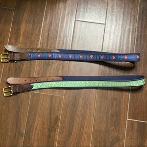 Lot of 2 Vineyard Vines belts 44